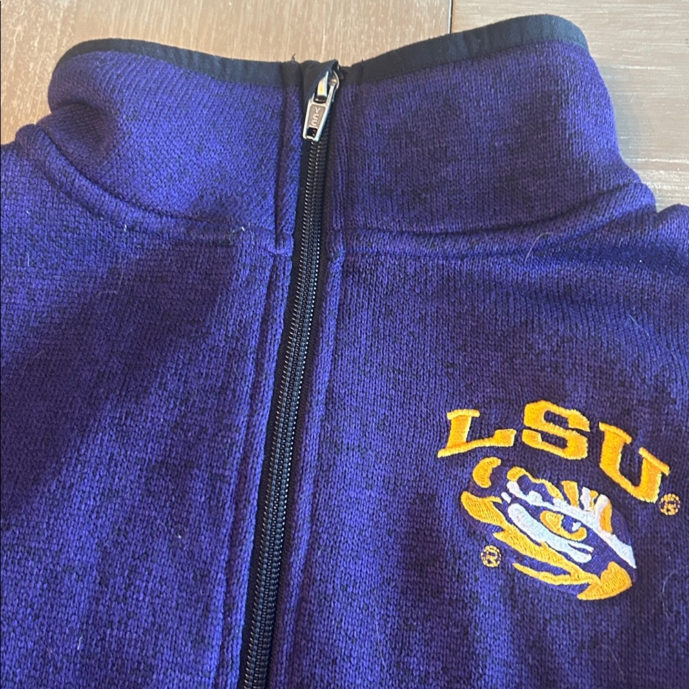 LSU Purple Fleece Jacket - Picture 5 of 6